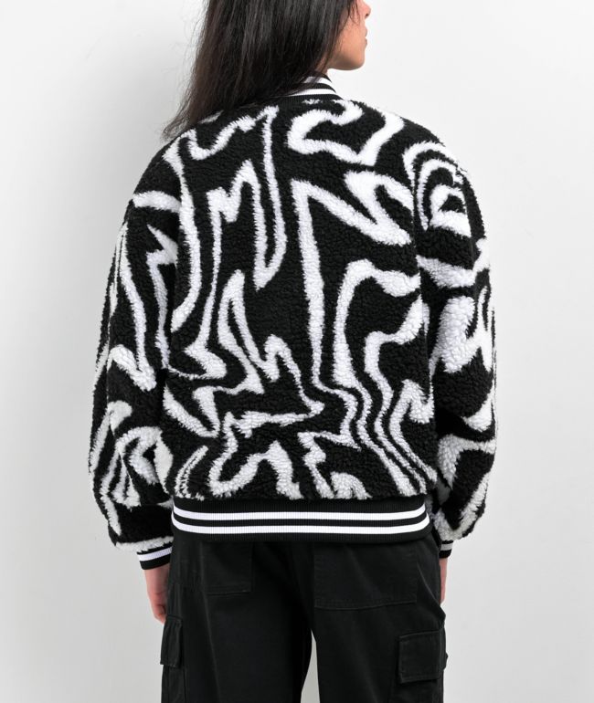 Obey Mazy Sherpa Varsity Jacket - thumbnail 2