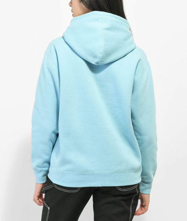 Obey Mellow Teddy Embroidered Blue Hoodie - thumbnail 2