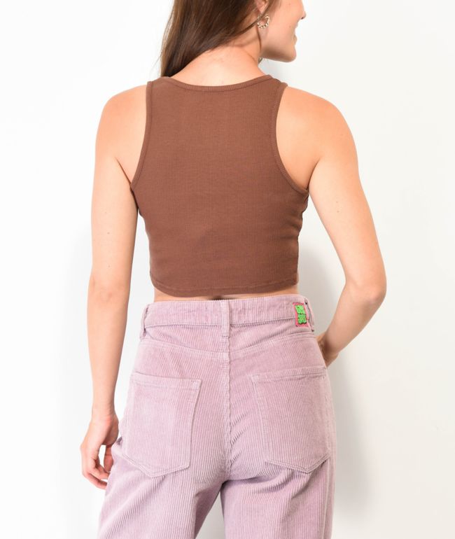 Obey Metamorphosis Sepia Crop Tank Top - thumbnail 2