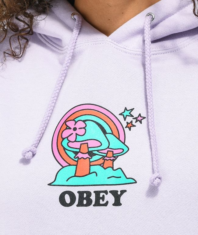 Obey Mushroom Lavender Hoodie - thumbnail 2