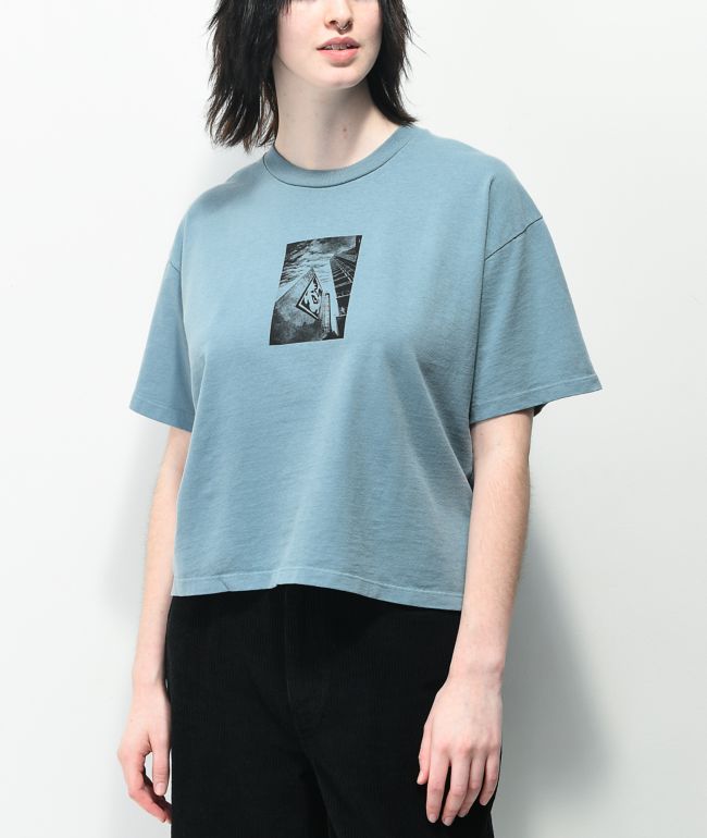 Obey San Diego Icon Blue Crop T-Shirt