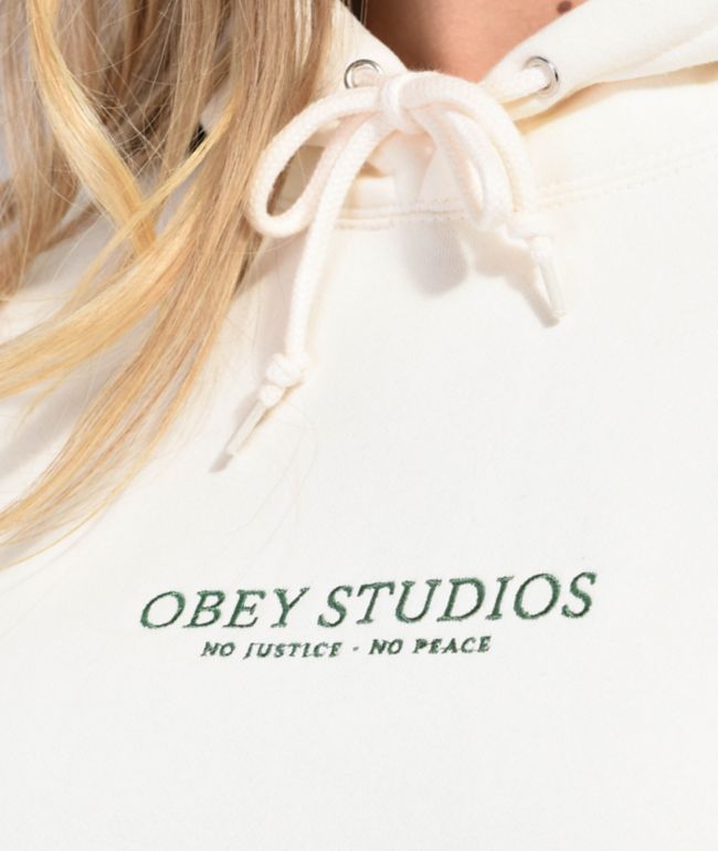 Obey Studios Off White Hoodie - thumbnail 3