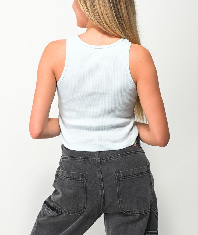 Odd Future Cherry Light Blue Crop Tank Top - thumbnail 3