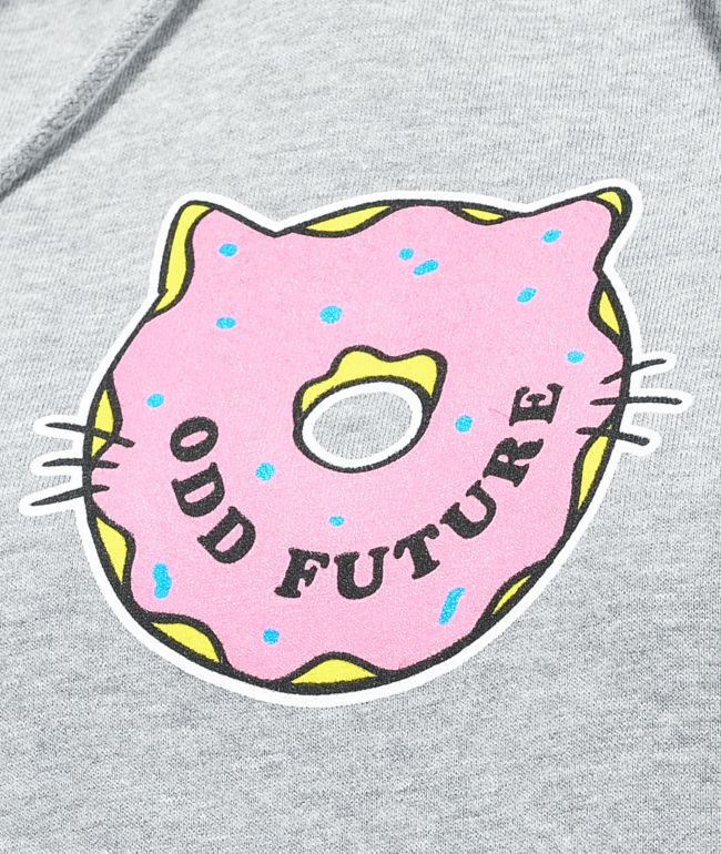 Odd Future Donut Cat Grey Hoodie - thumbnail 2