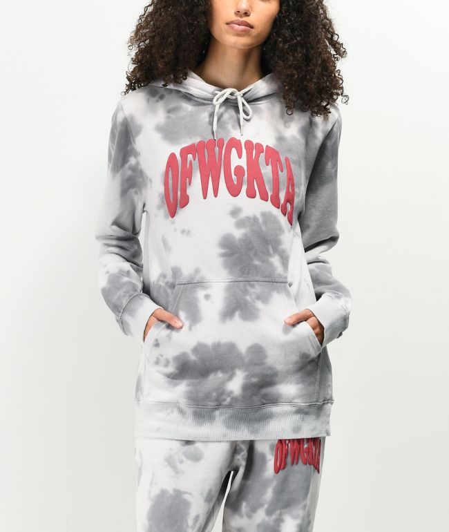 Odd Future Grey Tie Dye Hoodie