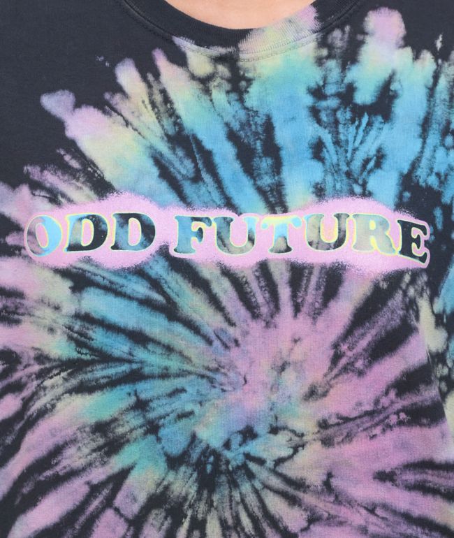 Odd Future Multi Spiral Tie Dye T-Shirt - thumbnail 3