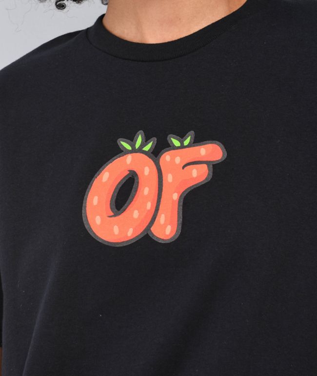 Odd Future Strawberry Logo Black T-Shirt - thumbnail 2