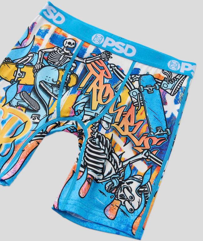 PSD Kids Skater Blue Boxer Briefs - thumbnail 3