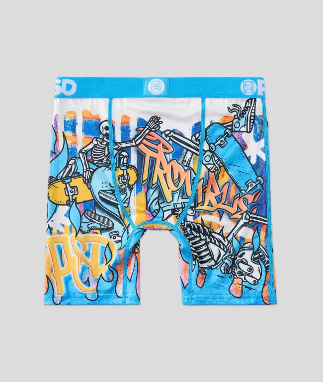 PSD Kids Skater Blue Boxer Briefs - thumbnail 2