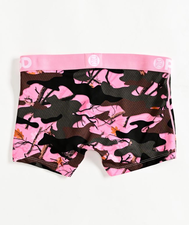 PSD Stealth Woods Pink Camo Boyshort Underwear - thumbnail 2