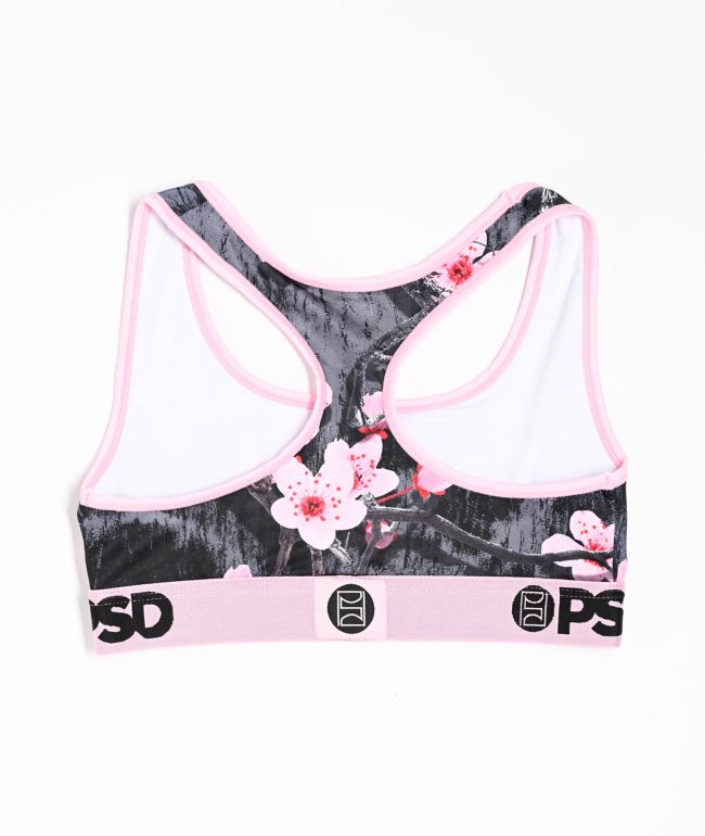 PSD Wildflower Bloom Pink Sports Bra - thumbnail 2