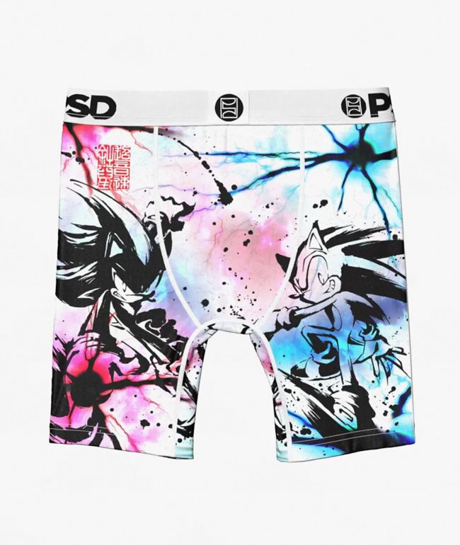 PSD x Sonic The Hedgehog Kids Super Hedgehogs White Boxer Briefs - thumbnail 2