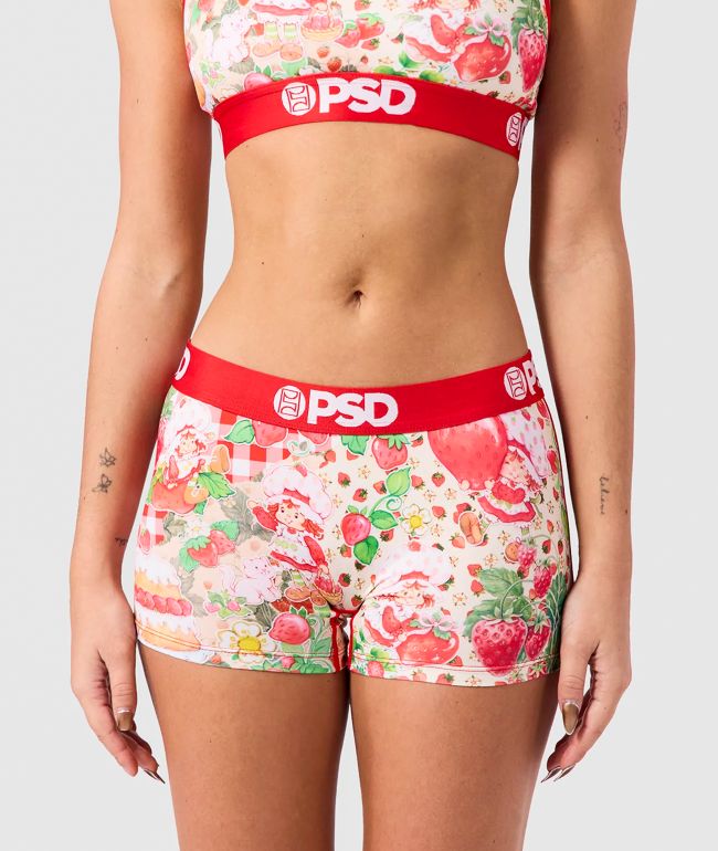 PSD x Strawberry Shortcake Berry Field Fever Red Boyshort Underwear