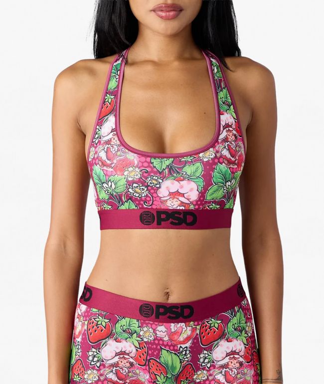 PSD x Strawberry Shortcake Dark Berry Purple Sports Bra