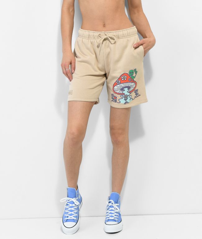 Petals By Petals And Peacocks Choose Peace Natural Sweat Shorts