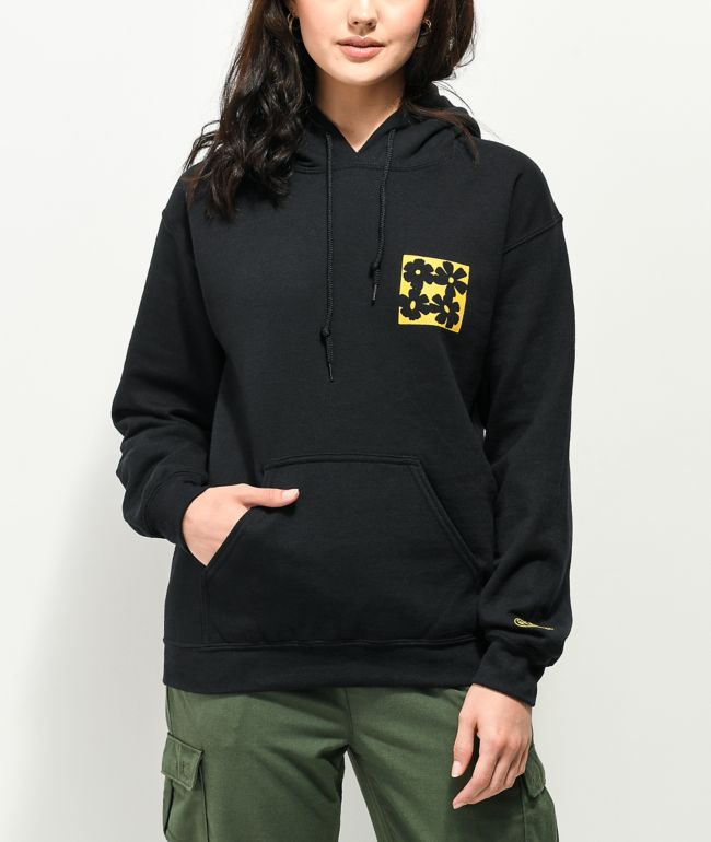 Petals and Peacocks Connections Black Hoodie - thumbnail 2