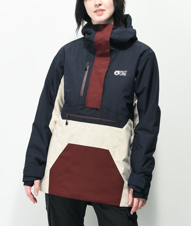 Picture Organic Seasons Dark Blue & Red 10K Parka Snowboard Jacket