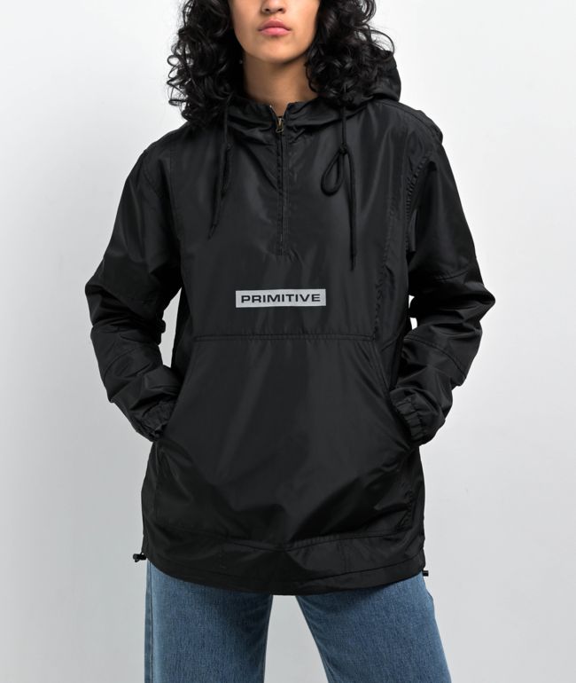 Primitive Blocked Black Anorak Jacket - thumbnail 2