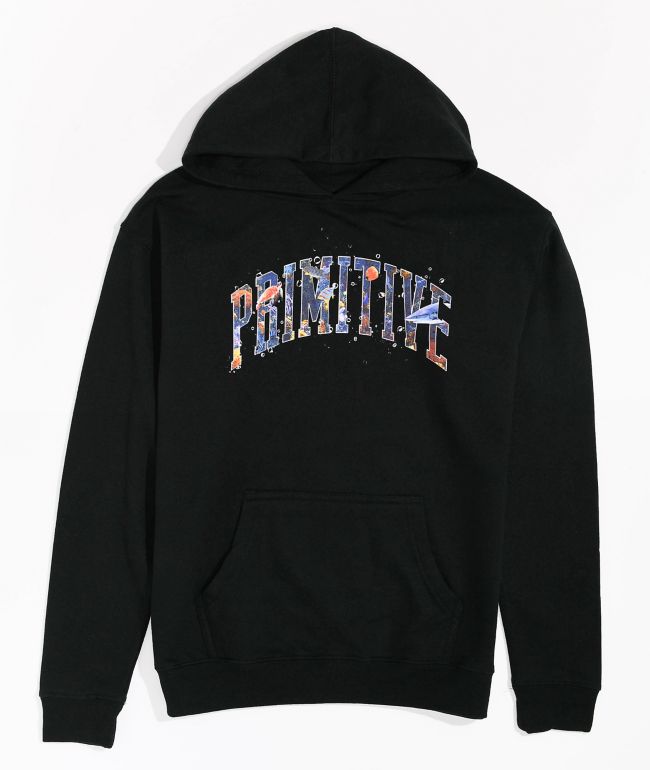 Primitive Kids' Aquatic Black Hoodie
