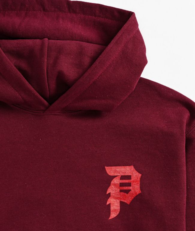 Primitive Kids Bygone Burgundy Hoodie - thumbnail 3