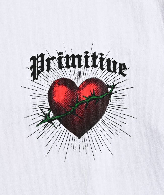Primitive Kids Saint White Heavyweight T-Shirt - thumbnail 3