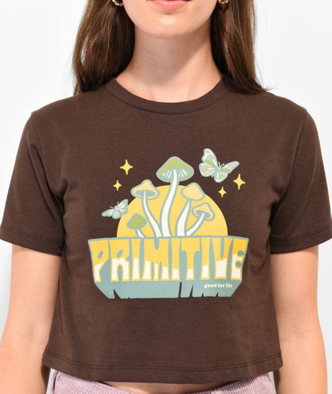 Primitive Melt Brown Crop T-Shirt - thumbnail 3