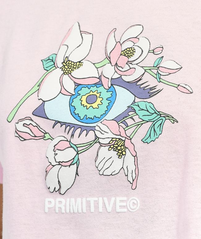 Primitive Oracle Pink Crop T-Shirt - thumbnail 3