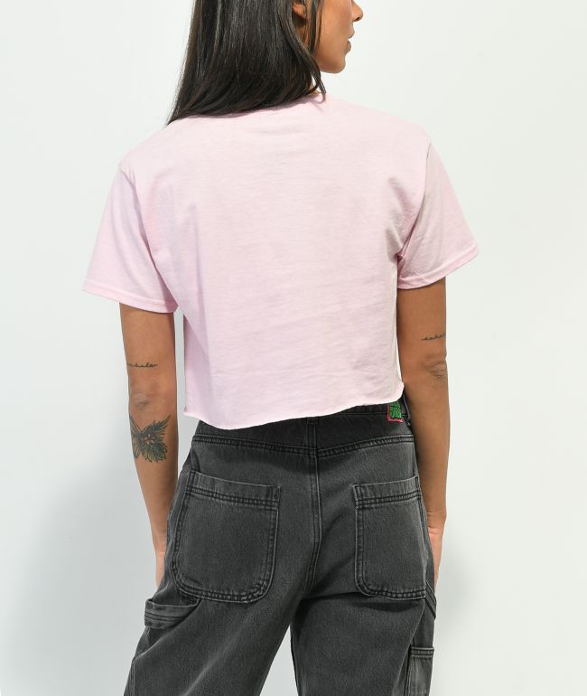 Primitive Oracle Pink Crop T-Shirt - thumbnail 2