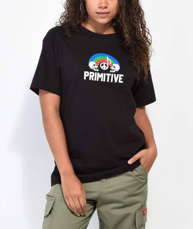 Primitive Tuned Peace Music Black T-Shirt - thumbnail 2