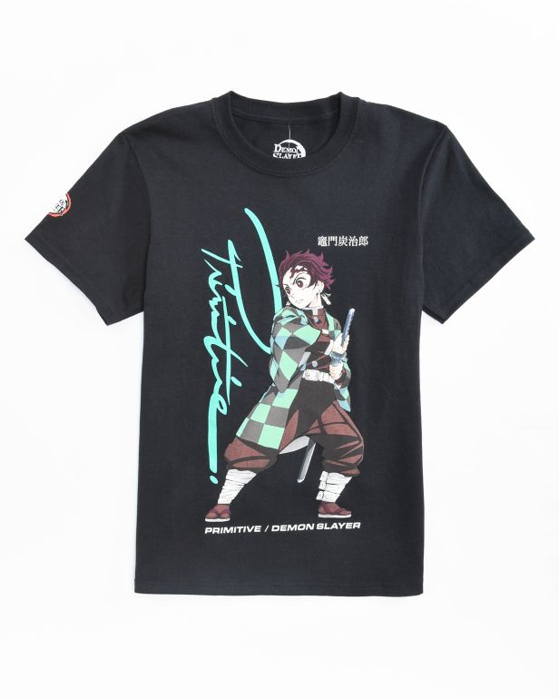 Primitive x Demon Slayer Kids Tanjiro Black T-Shirt