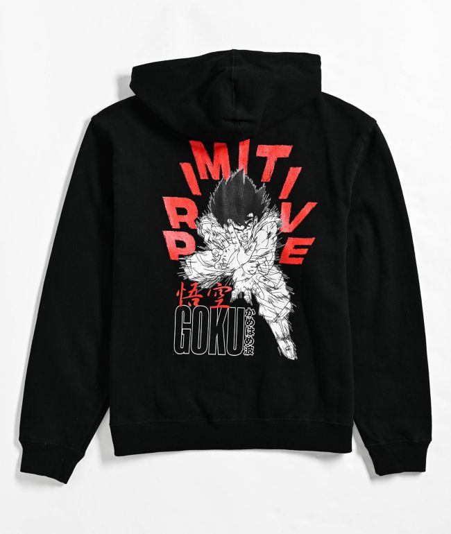 Primitive x Dragon Ball Z Kids Goku Energy Black Zip Hoodie