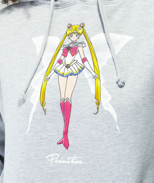 Primitive x Sailor Moon Super Sailor Moon Grey Hoodie - thumbnail 3