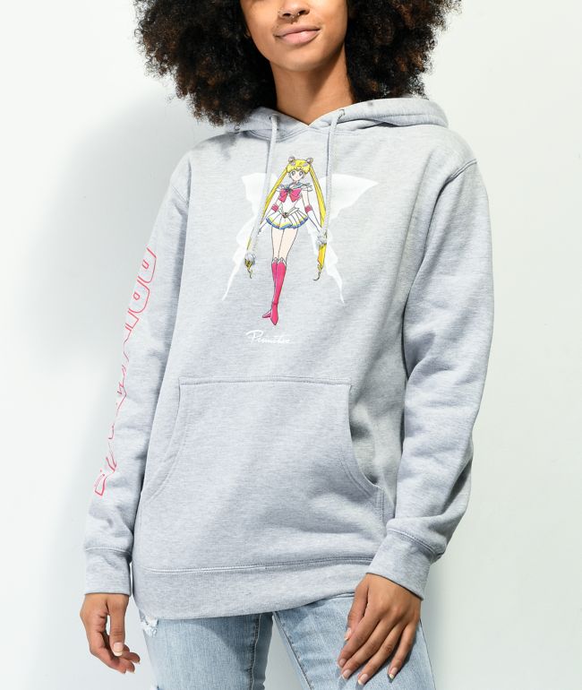 Primitive x Sailor Moon Super Sailor Moon Grey Hoodie - thumbnail 2