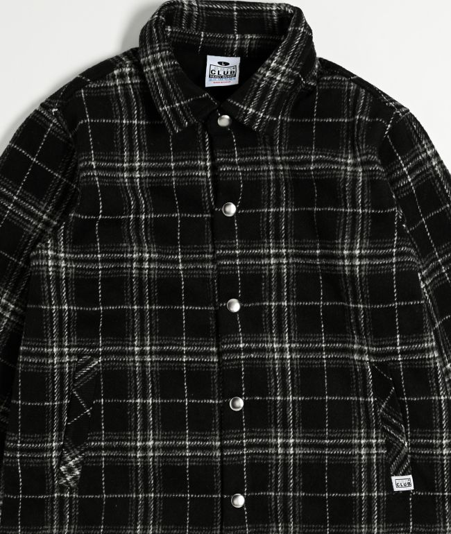 Pro Club Kids Black Plaid Flannel Jacket - thumbnail 3