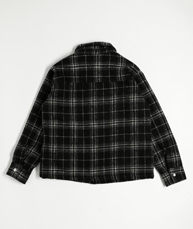 Pro Club Kids Black Plaid Flannel Jacket - thumbnail 2