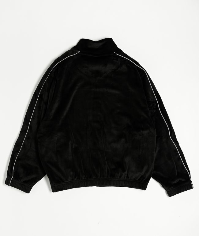 Pro Club Kids Black Velour Track Jacket - thumbnail 2
