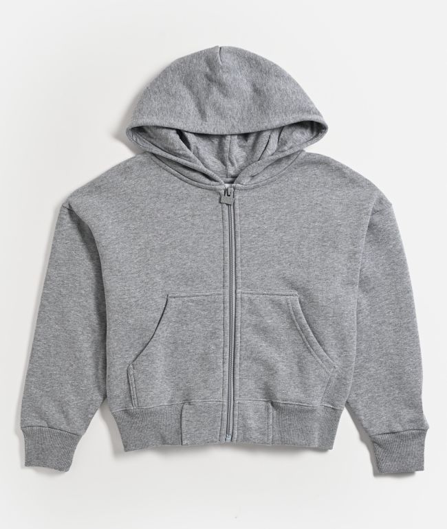 Pro Club Kids Fleece Grey Zip Hoodie