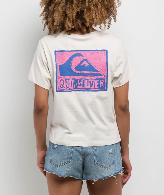 Quicksilver Stamped Classic White T-Shirt