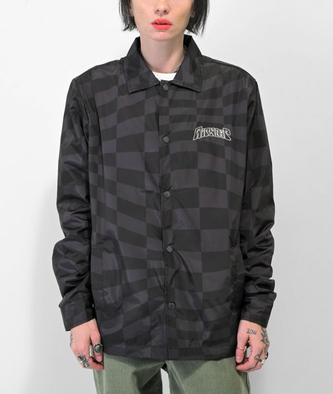 RIPNDIP Black Checkered Coaches Jacket - thumbnail 2