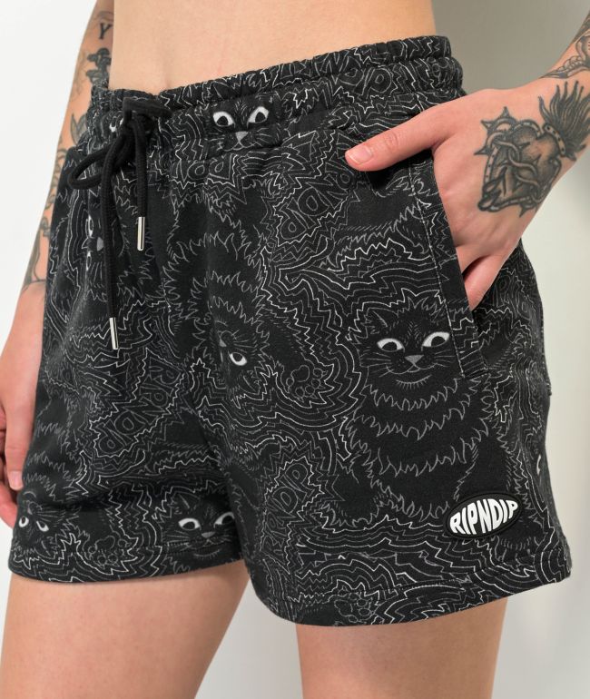RIPNDIP Energy Black Sweat Shorts - thumbnail 3