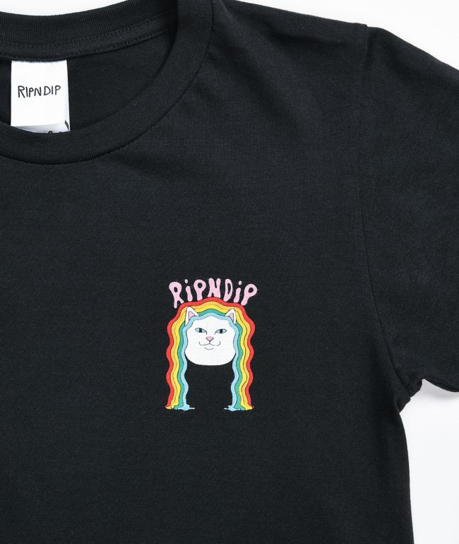 RIPNDIP Groovy Nerm Black T-Shirt - thumbnail 3