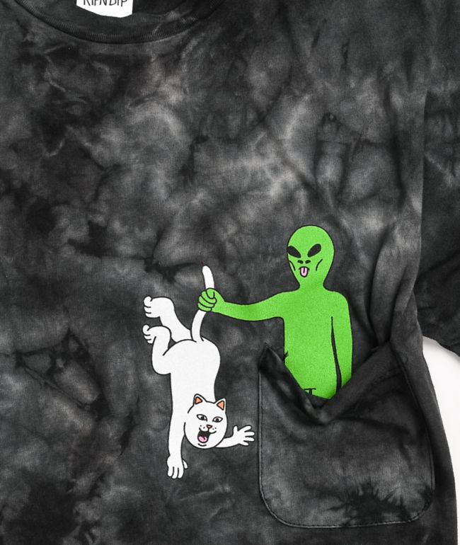 RIPNDIP Hung Up Black Tie Dye T-Shirt - thumbnail 2