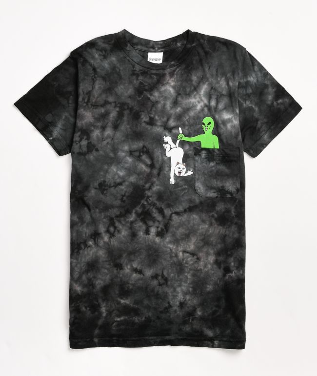 RIPNDIP Hung Up Black Tie Dye T-Shirt