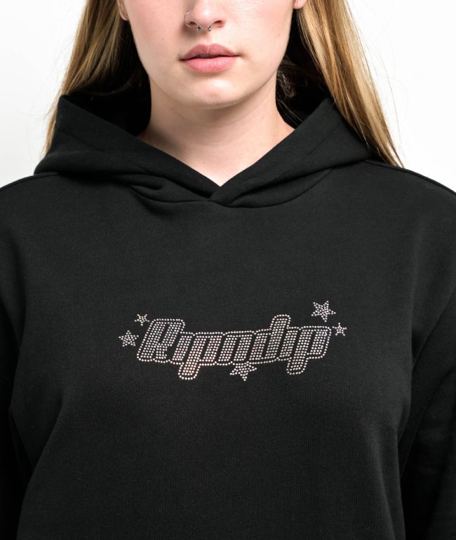 RIPNDIP Kawaii Nerm Rhinestone Black Hoodie - thumbnail 3