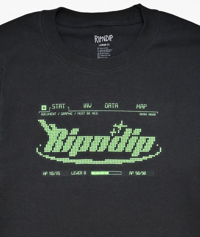 RIPNDIP Kids Technologic Black T-Shirt - thumbnail 3