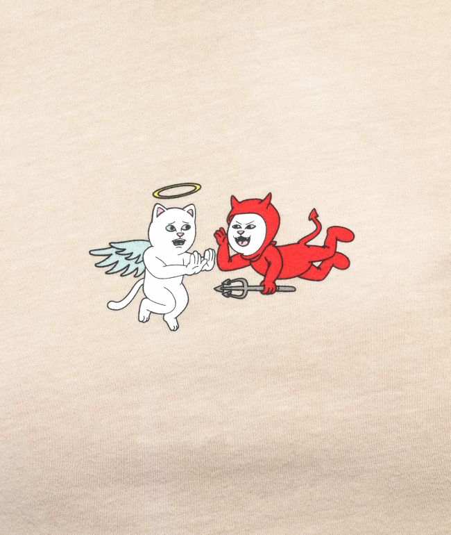 RIPNDIP Limbo Cream Crop T-Shirt - thumbnail 2
