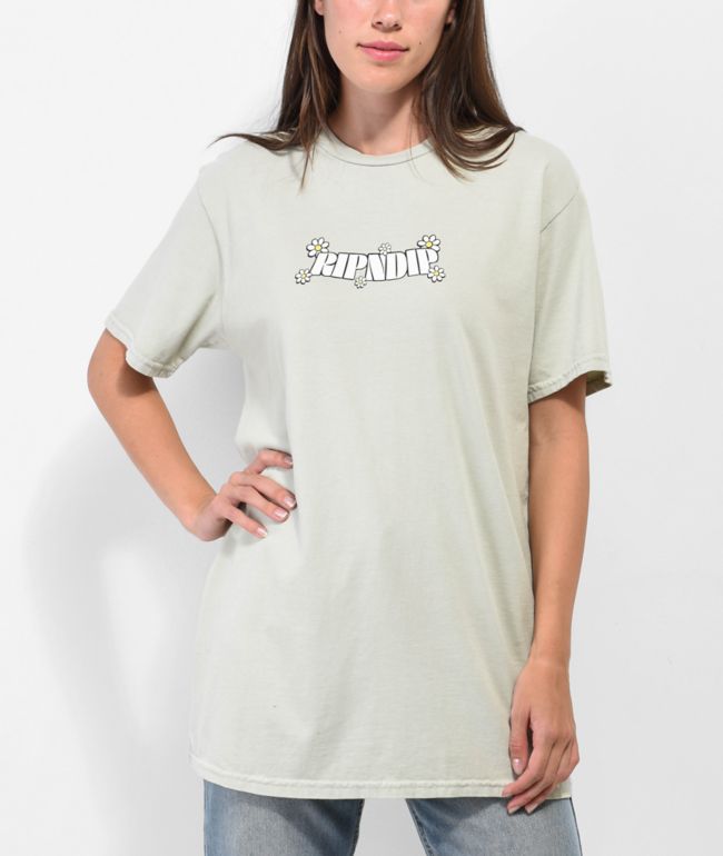 RIPNDIP Looking Glass Sage Green T-Shirt - thumbnail 2