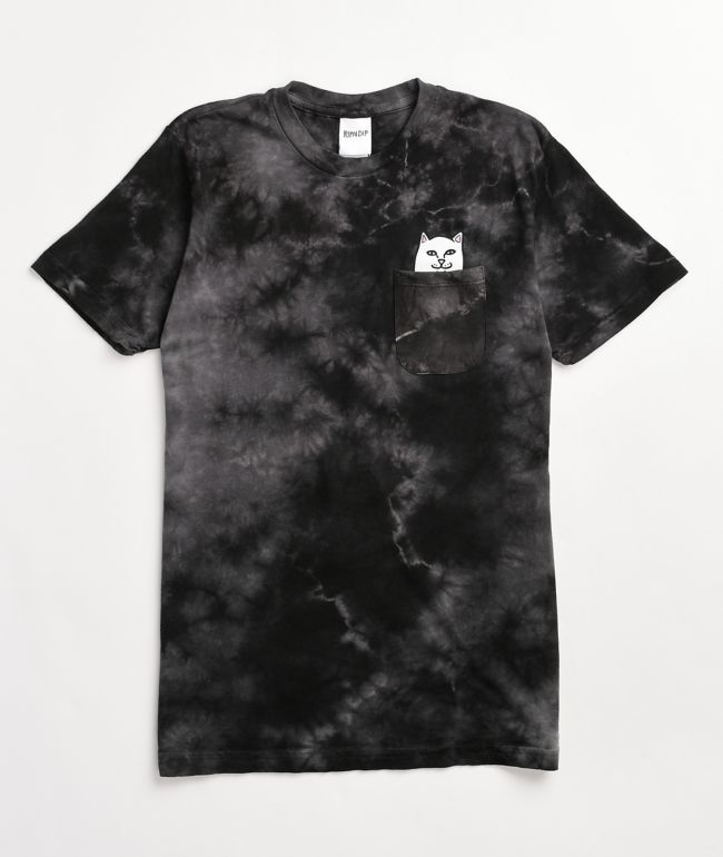RIPNDIP Lord Nermal Black Tie Dye T-Shirt