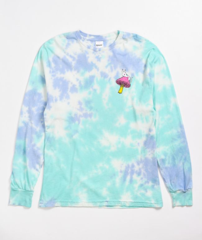 RIPNDIP Nermal Psychedelic Cotton Candy Long Sleeve T-Shirt - thumbnail 2