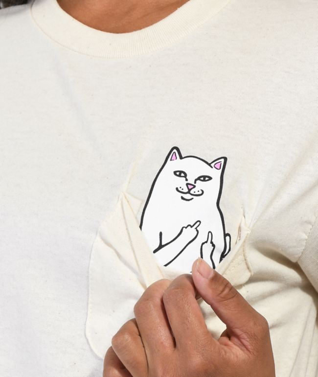 RIPNDIP Nermal Tan Crop Pocket T-Shirt - thumbnail 2